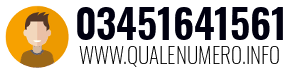 Numero di telefono 03451641561 03451641561