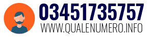 Numero di telefono 03451735757 03451735757