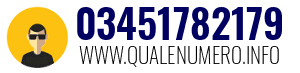 Numero di telefono 03451782179 03451782179