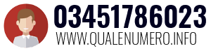Numero di telefono 03451786023 03451786023