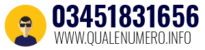 Numero di telefono 03451831656 03451831656