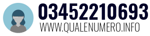 Numero di telefono 03452210693 03452210693