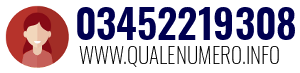 Numero di telefono 03452219308 03452219308
