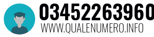 Numero di telefono 03452263960 03452263960