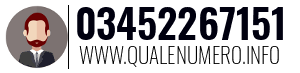 Numero di telefono 03452267151 03452267151