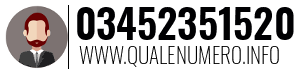 Numero di telefono 03452351520 03452351520