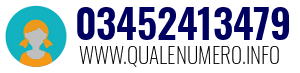 Numero di telefono 03452413479 03452413479