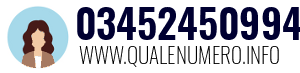 Numero di telefono 03452450994 03452450994