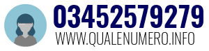 Numero di telefono 03452579279 03452579279