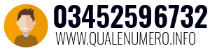 Numero di telefono 03452596732 03452596732