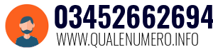 Numero di telefono 03452662694 03452662694