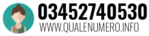 Numero di telefono 03452740530 03452740530