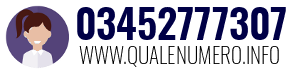 Numero di telefono 03452777307 03452777307