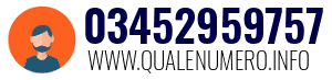 Numero di telefono 03452959757 03452959757