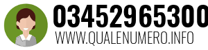 Numero di telefono 03452965300 03452965300