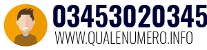Numero di telefono 03453020345 03453020345