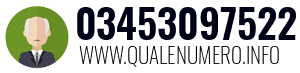 Numero di telefono 03453097522 03453097522