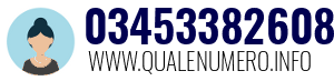 Numero di telefono 03453382608 03453382608