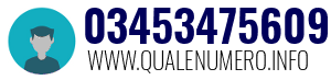 Numero di telefono 03453475609 03453475609