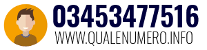 Numero di telefono 03453477516 03453477516