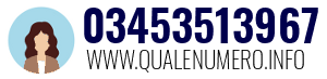 Numero di telefono 03453513967 03453513967