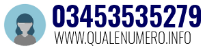 Numero di telefono 03453535279 03453535279