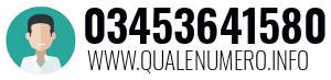 Numero di telefono 03453641580 03453641580