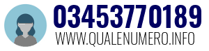 Numero di telefono 03453770189 03453770189