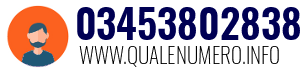 Numero di telefono 03453802838 03453802838