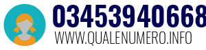 Numero di telefono 03453940668 03453940668