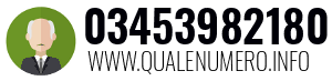 Numero di telefono 03453982180 03453982180