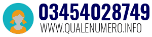 Numero di telefono 03454028749 03454028749