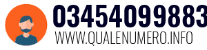 Numero di telefono 03454099883 03454099883