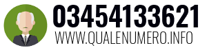 Numero di telefono 03454133621 03454133621