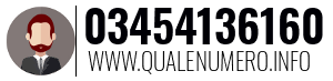 Numero di telefono 03454136160 03454136160