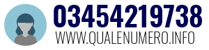 Numero di telefono 03454219738 03454219738