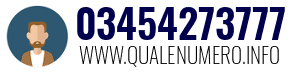 Numero di telefono 03454273777 03454273777