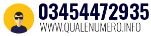 Numero di telefono 03454472935 03454472935