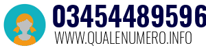 Numero di telefono 03454489596 03454489596