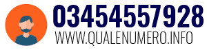 Numero di telefono 03454557928 03454557928