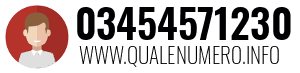 Numero di telefono 03454571230 03454571230