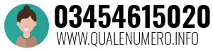 Numero di telefono 03454615020 03454615020