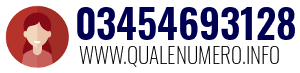 Numero di telefono 03454693128 03454693128