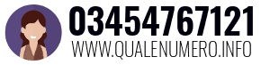 Numero di telefono 03454767121 03454767121