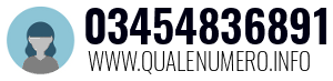 Numero di telefono 03454836891 03454836891