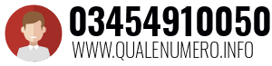 Numero di telefono 03454910050 03454910050