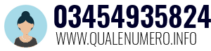 Numero di telefono 03454935824 03454935824