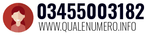 Numero di telefono 03455003182 03455003182