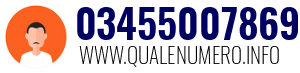 Numero di telefono 03455007869 03455007869