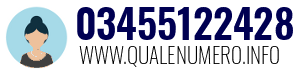 Numero di telefono 03455122428 03455122428